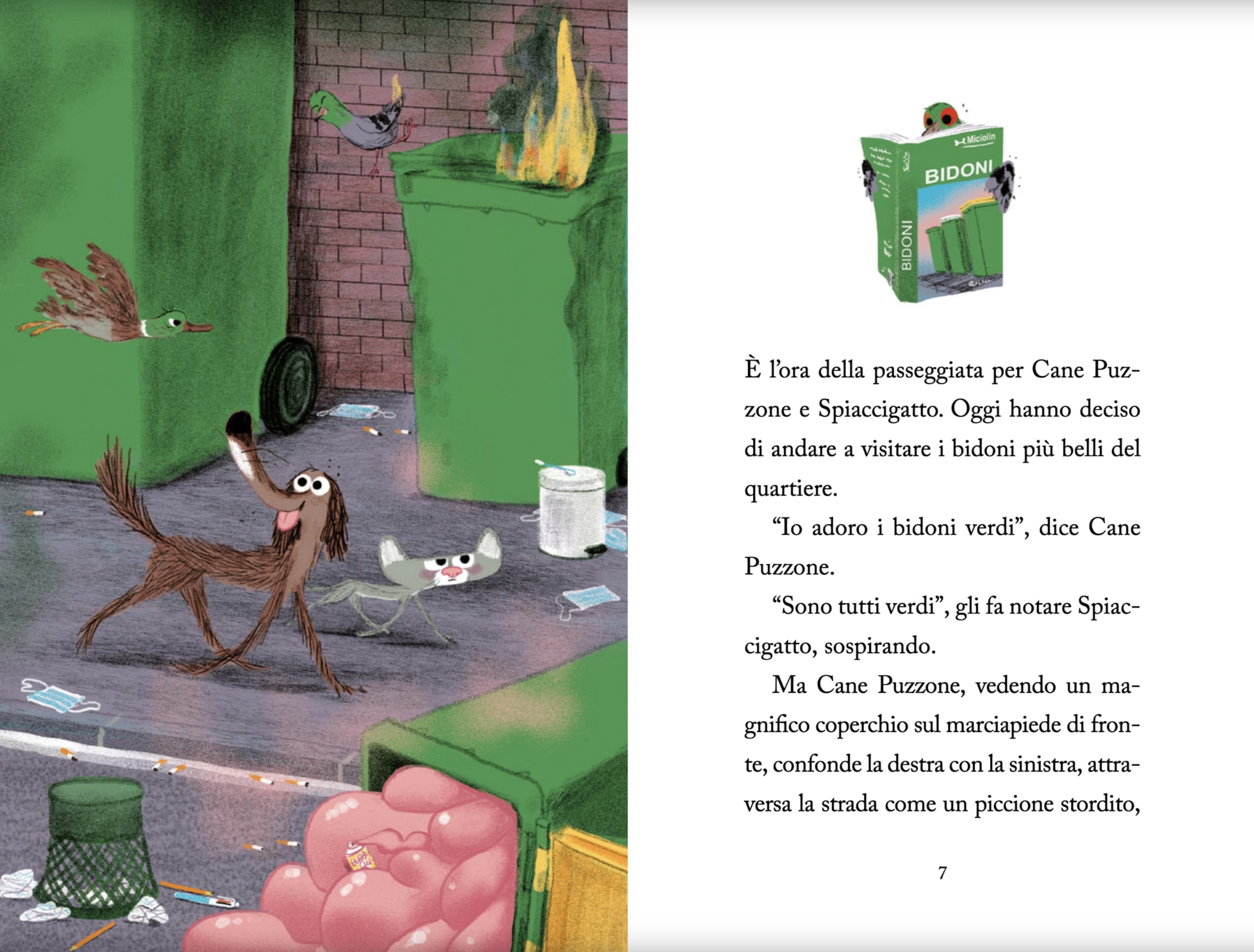 Libro Cane Puzzone e il bidone del tempo - ITA - immagine 3