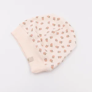 Cappellino con bordo in bambù bio, Peach blossom