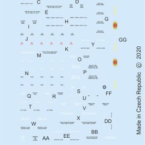 Eduard D48058 1/48 Decals F6F-3 Stencils For Eduard Kit