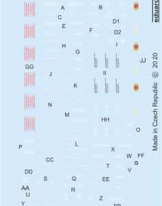 Eduard D48059 1/48 Decals F6F-5 Stencils For Eduard Kit