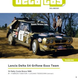 Decalcas DCL-DEC021 Decals 1/24 Lancia Delta S4 Grifone Esso Team Rally Costa Brava 1986