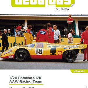 Decalcas DCL-DEC070 Decals 1/24 Porsche 917K AAW Racing Team