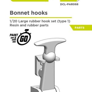 Decalcas DCL-PAR068 1/20 Large Rubber Hook Set (Type 1) Resin And Rubber Parts