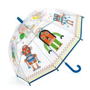 Ombrello trasparente blu, Robots
