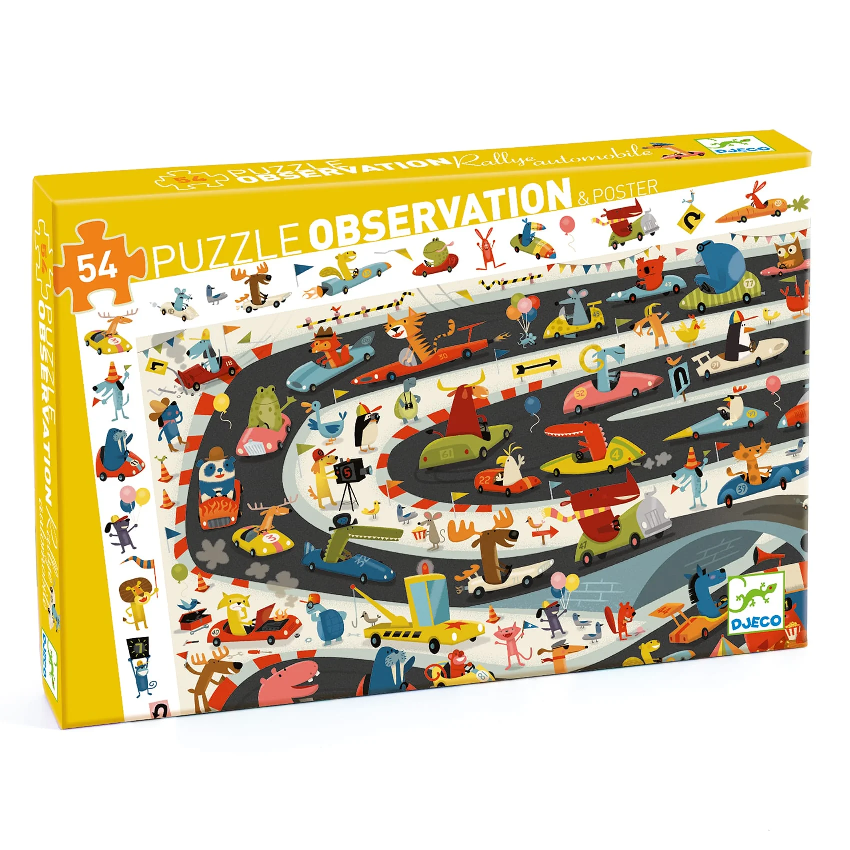 Puzzle di osservazione Car Rally, 54pz