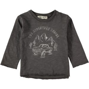 Maglietta in cotone bio Adventure Antracite