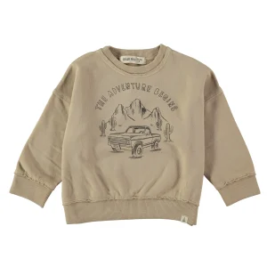 Felpa calda in cotone bio Adventure Sand