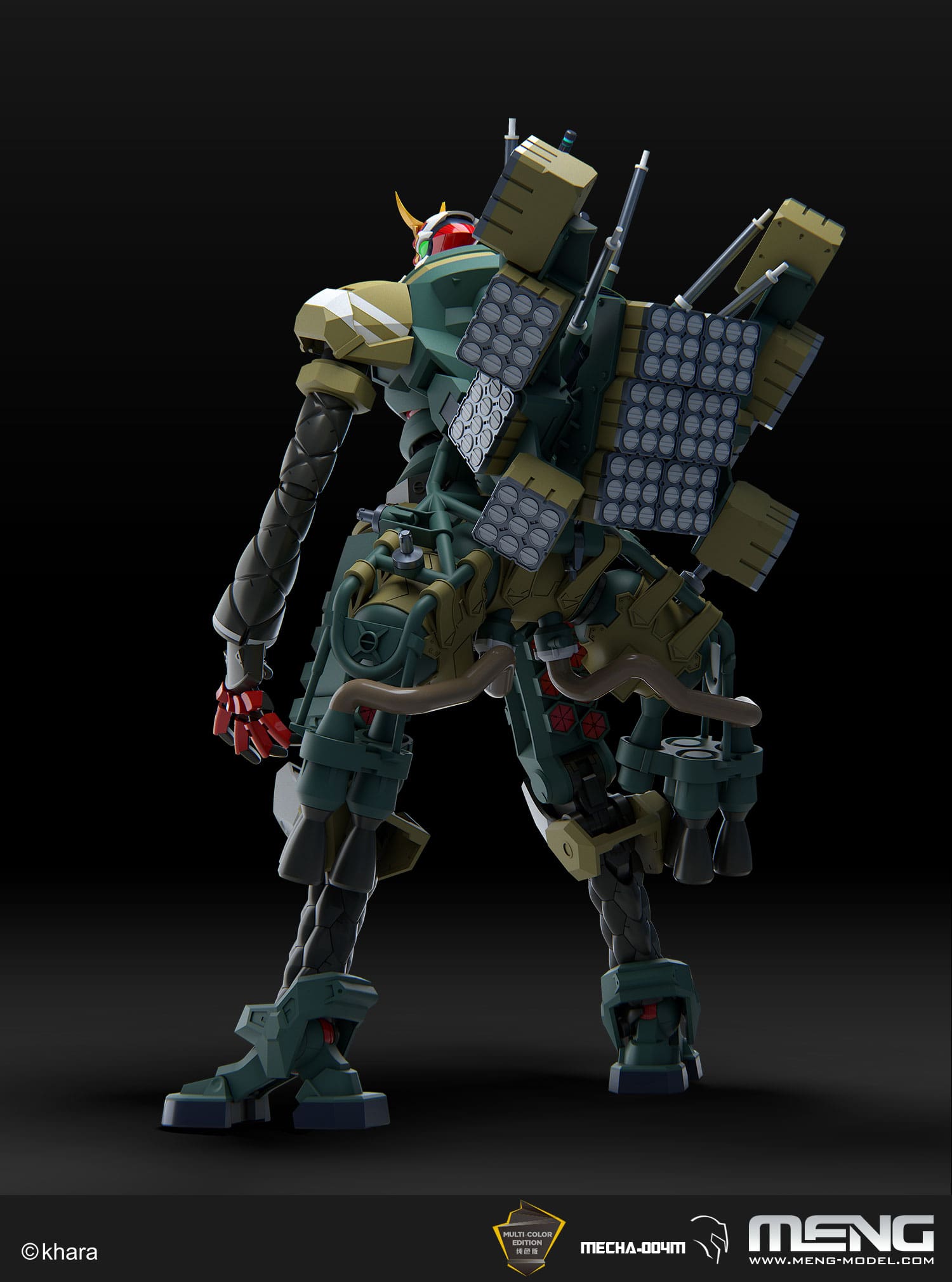 Meng Evangelion Production Model-New 02α Kit Montaggio - immagine 4