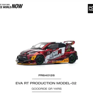 Pop Race Eva RT Production Model-02 Goodride GR Yaris Die Cast 1/64