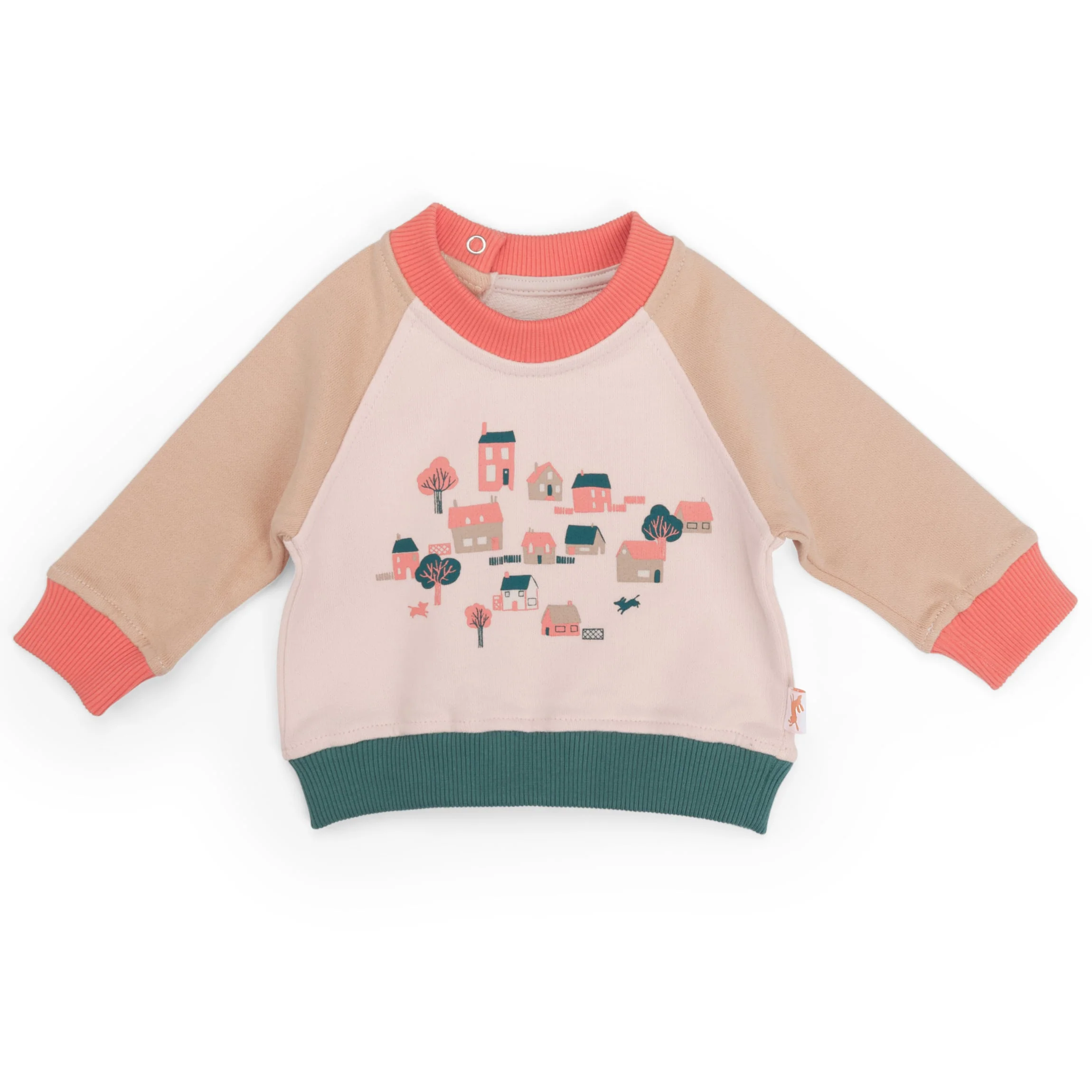 Felpa morbida in cotone multicolore, Lizou - immagine 2