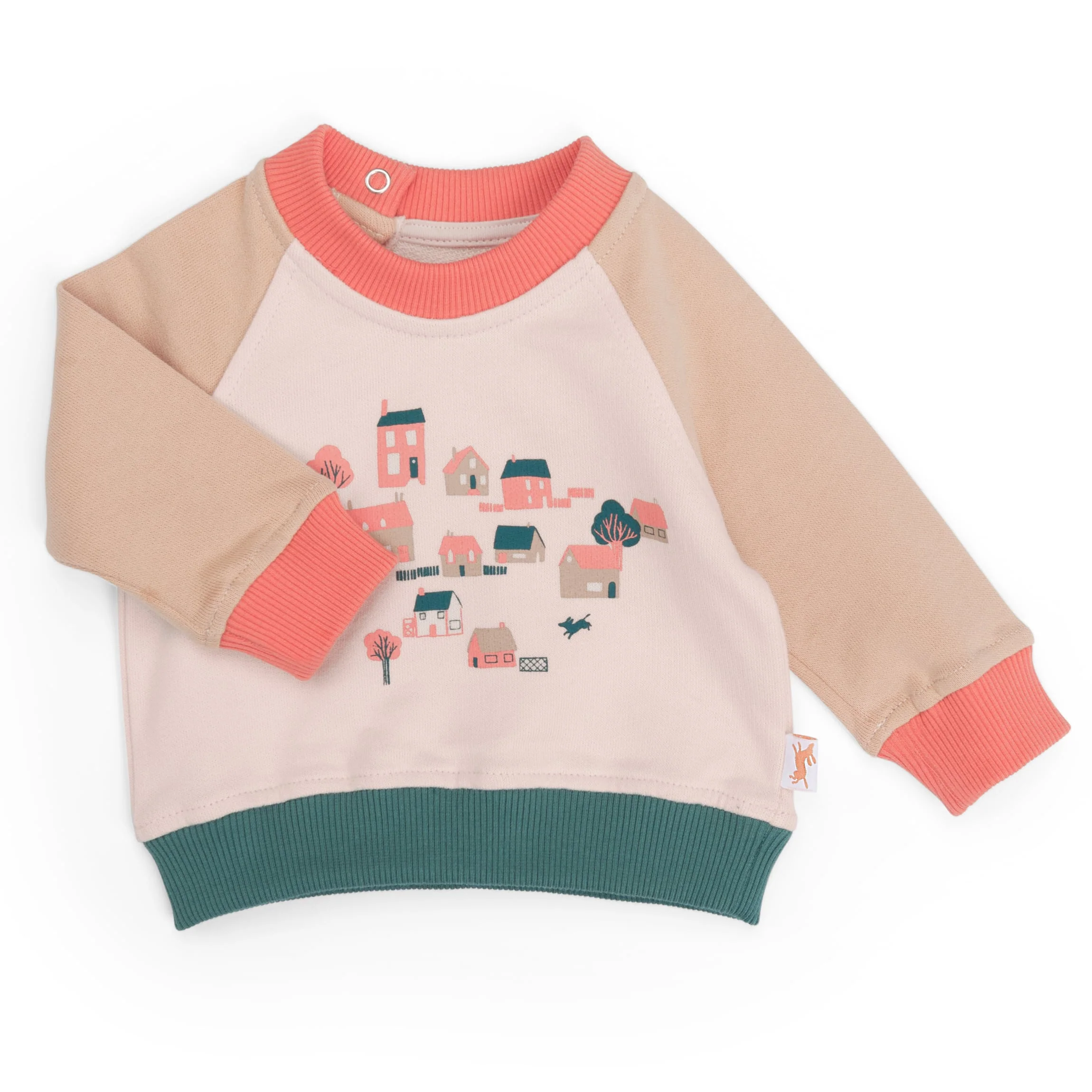 Felpa morbida in cotone multicolore, Lizou - immagine 3
