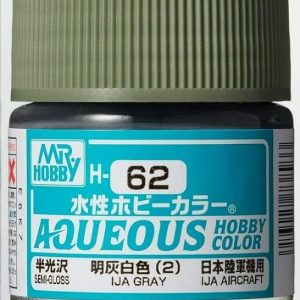 Mr. Hobby Aqueous H62 IJA Gray Semi-Gloss (10ml) Water Based Acrylic Paint