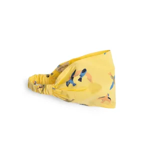 Fascia per capelli cotone bio giallo rondini, Harriet