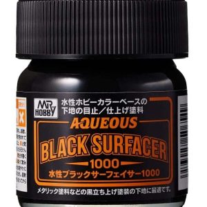 Mr. Hobby HSF03 Aqueous Black Surfacer 1000 40ml Primer Nero