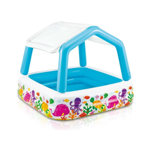 INTEX | Piscina gonfiabile baby acquario con parasole – 57470