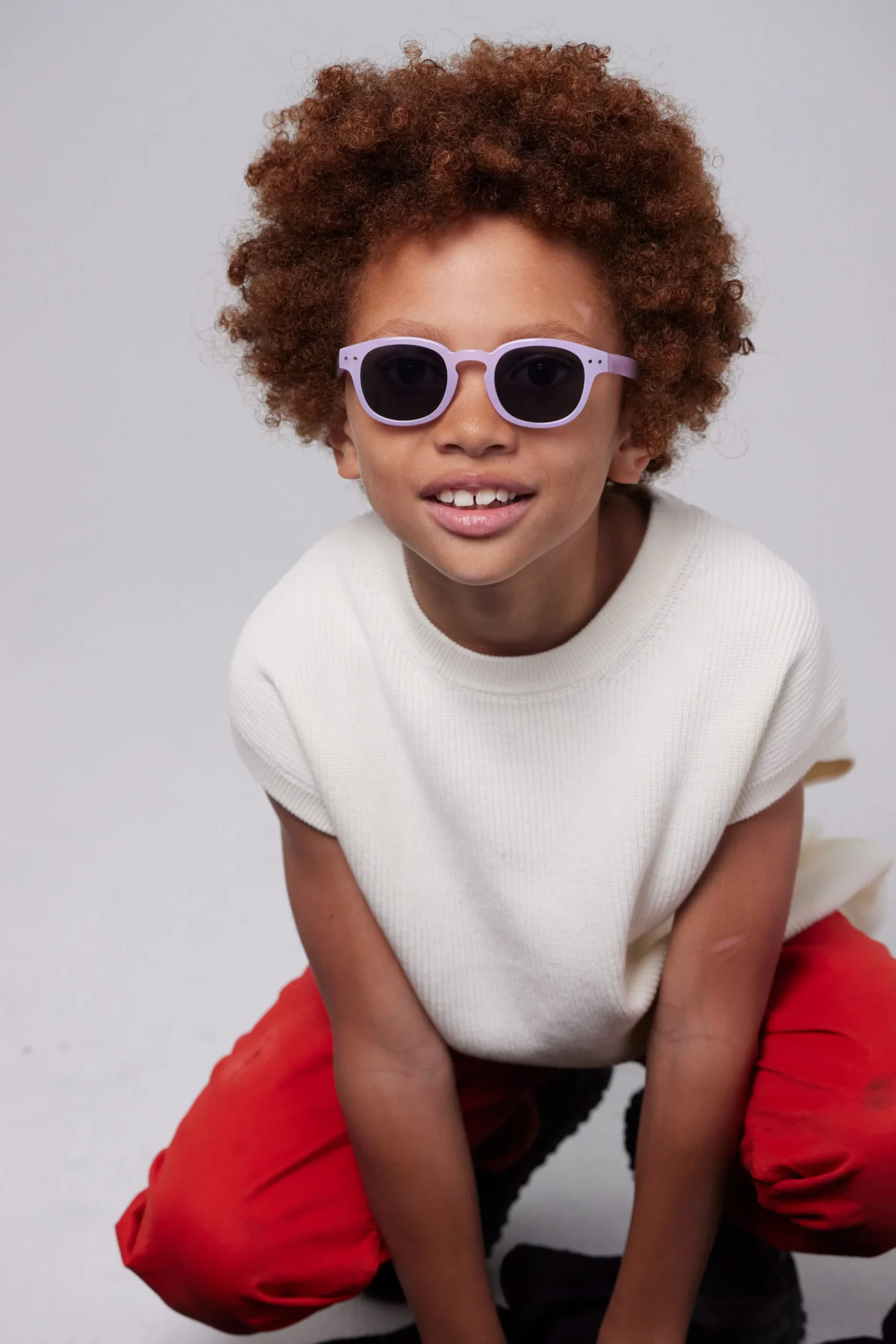 Occhiali da sole polarizzati 5-10 anni, Retro Lilac - immagine 5
