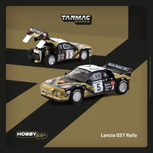 Tarmac Works Lancia 037 Rally Catalunya 1985 Die Cast 1/64