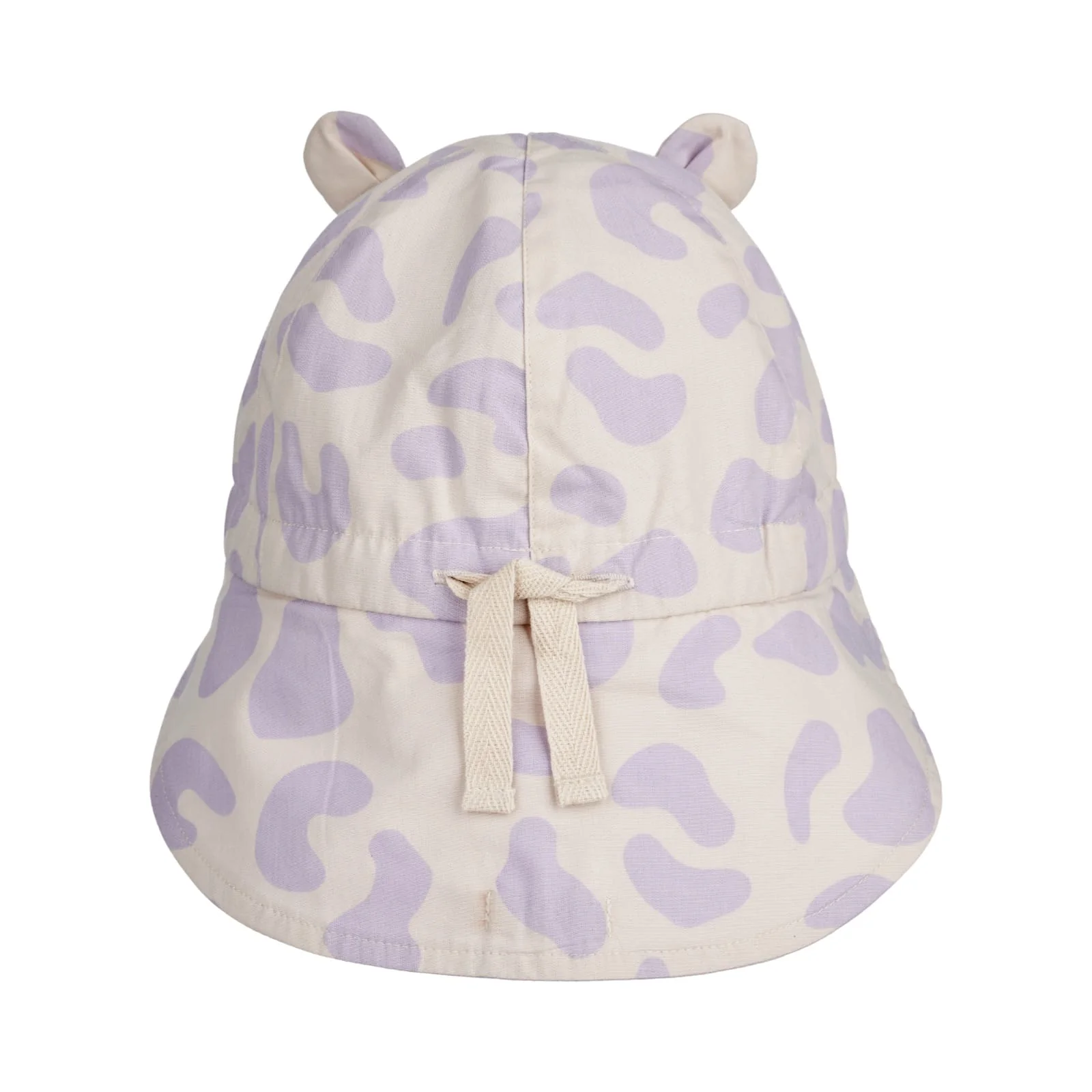 Cappello da sole reversibile in cotone bio, Leopardato lilla - immagine 3