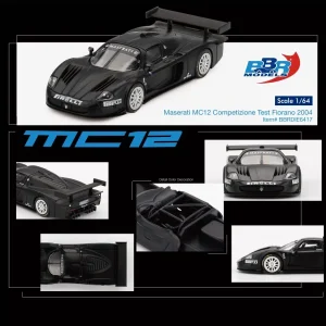 BBR Maserati MC12 Competizione Test Fiorano 2004 Die Cast 1/64