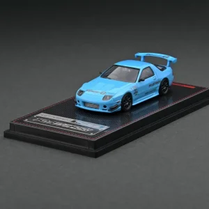 Ignition Model Mazda RX-7 (FC3S) RE Amemiya Light Blue Die Cast 1/64