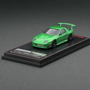 Ignition Model Mazda RX-7 (FC3S) RE Amemiya Green Metallic Die Cast 1/64