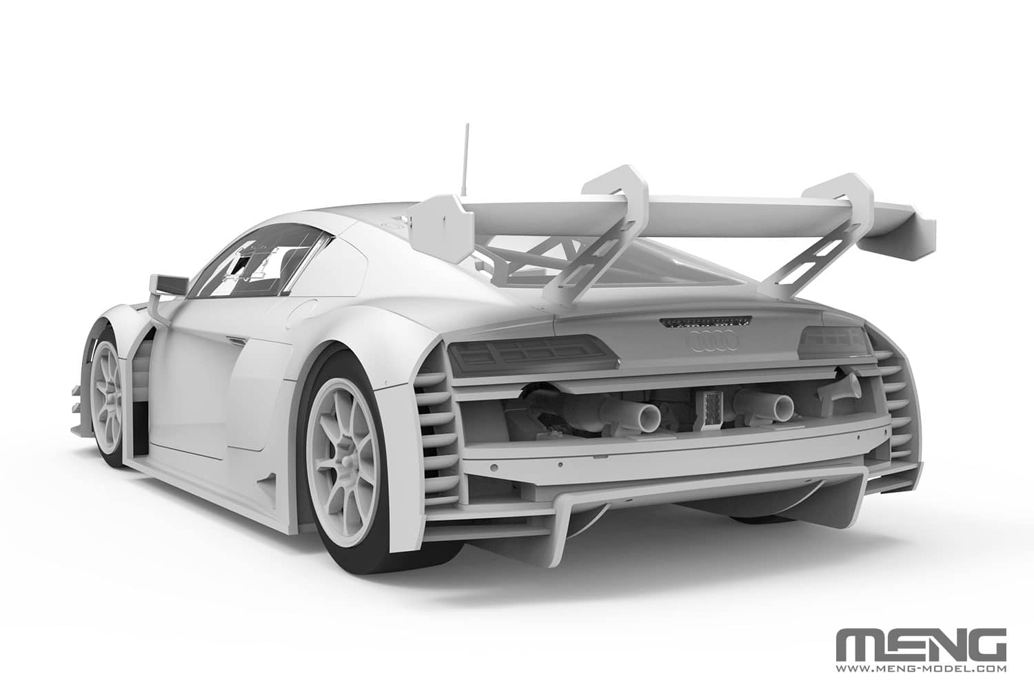Meng CS-009 Audi R8 LMS GT3 EVO II Absolute Racing Kit Montaggio 1/24 - immagine 4