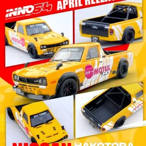 Inno64 Nissan Hakotora Pick Up Truck “Motul” Livery Die Cast 1/64