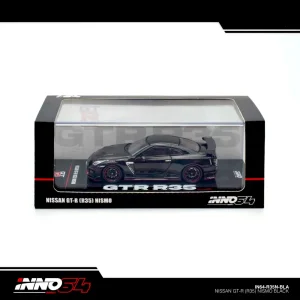 Inno64 Nissan GT-R (R35) Nismo Black Die Cast 1/64
