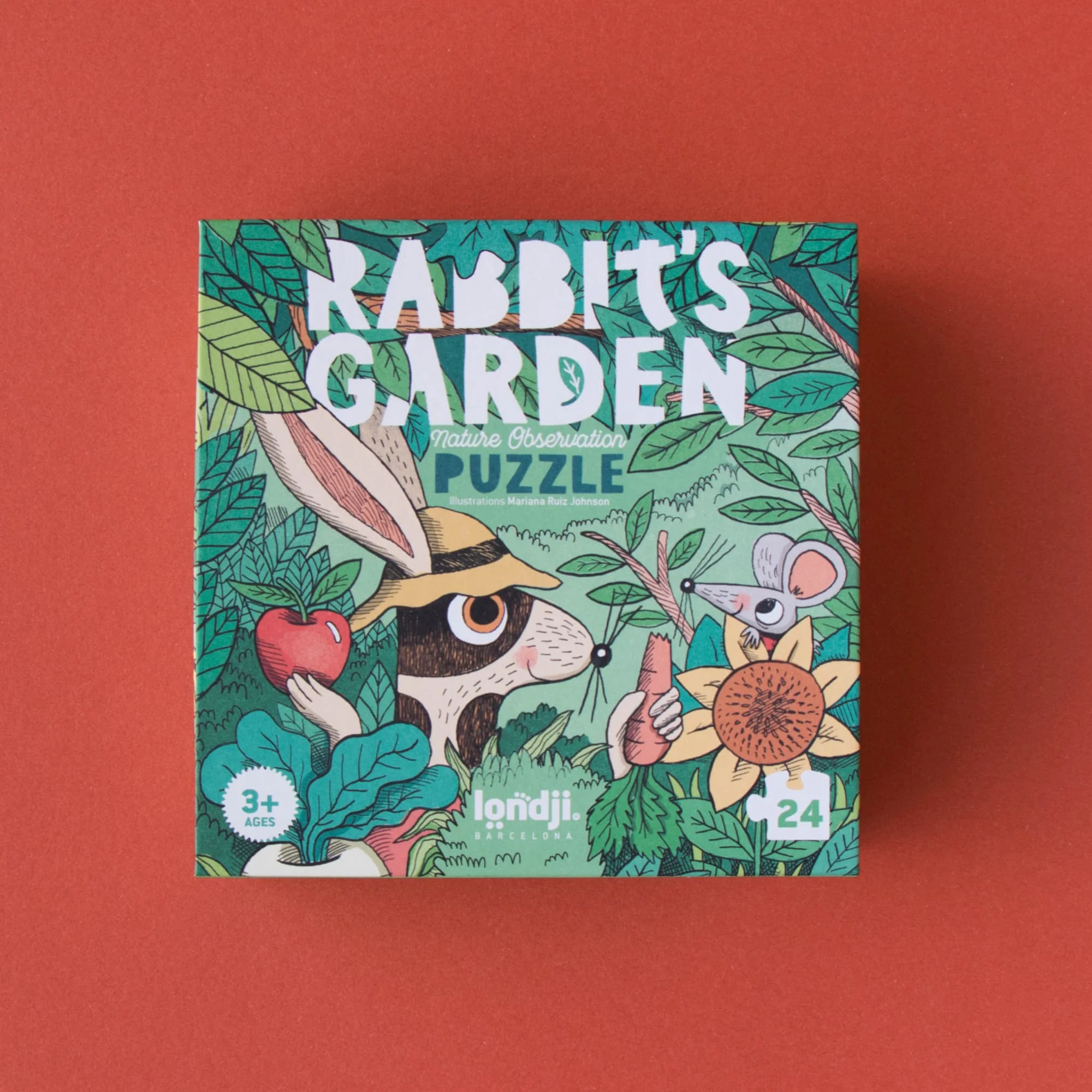 Puzzle e gioco di osservazione Rabbits Garden, 24pz - immagine 2