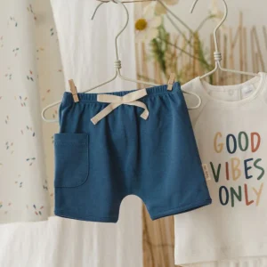 Pantaloncini in pima cotone Denim
