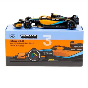 Tarmac Works McLaren MCL36 Australian Grand Prix 2022 #3 Daniel Ricciardo Die Cast 1/64