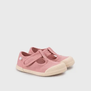 Scarpe in tela concetto barefoot, Rosa