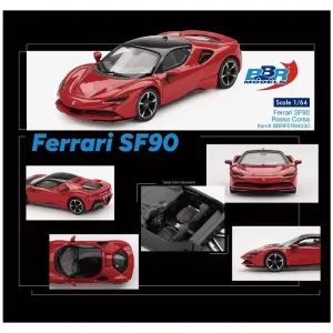 BBR Ferrari SF90 Stradale Rosso Corsa Die Cast 1/64