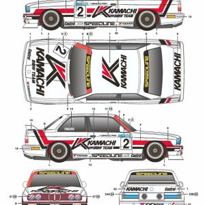 SK Decals SK-24049 Decal 1/24 BMW M3 E30 Macau Guia 89 Kamachi