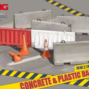 Meng SPS-012 Concrete & Plastic Barrier Set Kit Montaggio 1/35