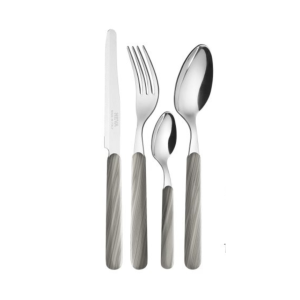 Set posate 6 posti in acciaio inossidabile con manici colorati Misaki