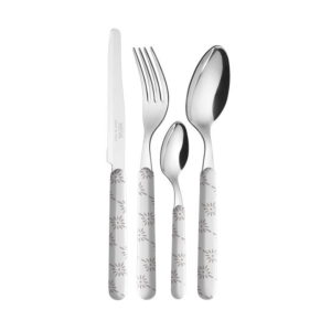 Set posate 6 posti in acciaio inossidabile con manici colorati Moe