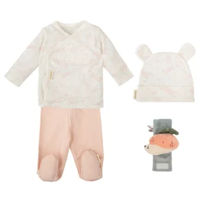 Set nascita in bambù e cotone bio, Dafne