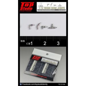 Top Studio TD23188 1/12 Resin Hose Joints 1.2mm