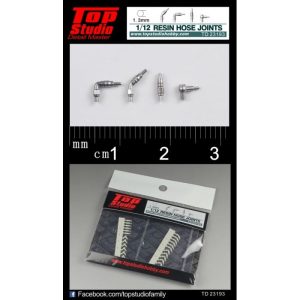 Top Studio TD23193 1/12 Resin Hose Joints 1.3mm