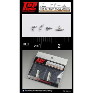 Top Studio TD23196 1/24-20 Resin Hose Joints 0.8mm