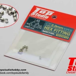 Top Studio TD23213 Hex Fitting 2.0mm (10pcs)