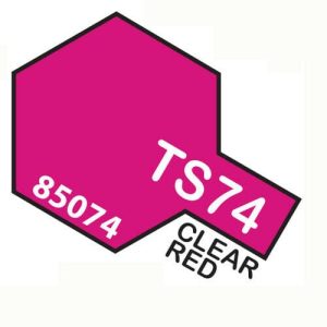 Tamiya TS74 Clear Red Bomboletta Spray Per Plastica 100ml