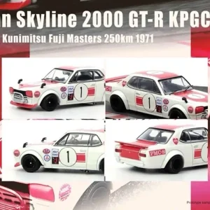 Inno64 Nissan Skyline 2000 GT-R (KPGC10) #1 Fuji Masters 250 Km 1971 Die Cast 1/64
