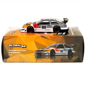 Tarmac Works Toyota Sprinter Trueno AE86 Widebody TRD Die Cast 1/64