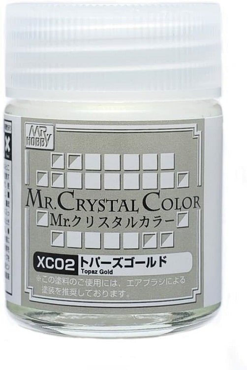 Mr. Hobby Mr. Crystal Color XC02 Topaz Gold (18ml) Solvent Based Acrylic Paint