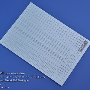 Madworks/Ocean Spirit AW-205 Markings (Dark Grey) Gunpla Waterslide Decals
