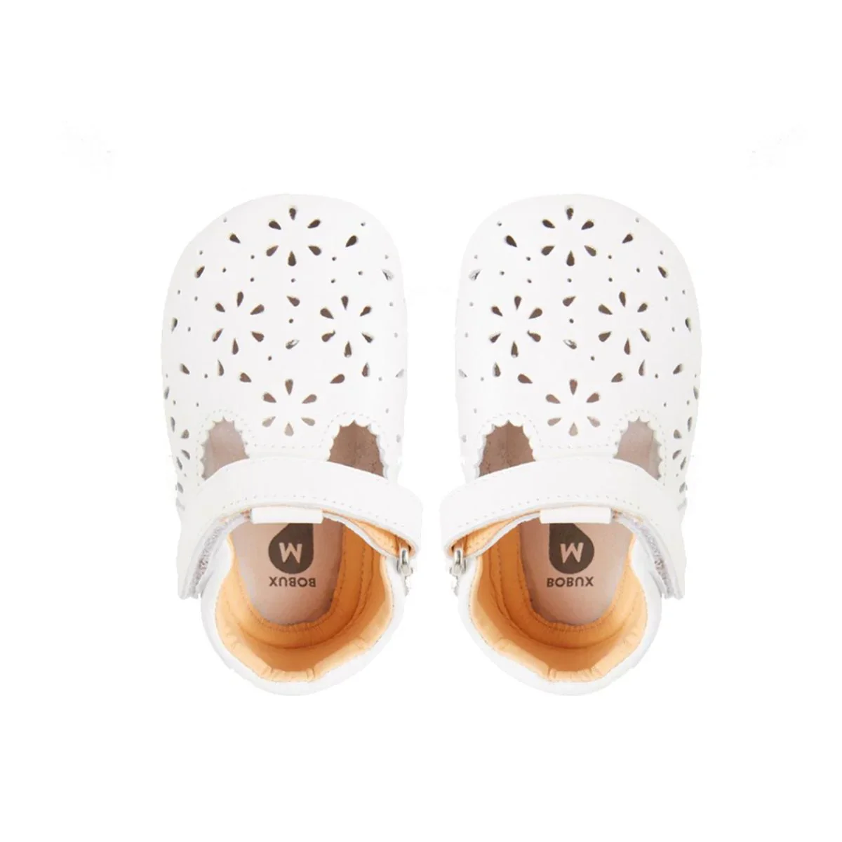 Babbucce in pelle morbida, Lacey Bianco
