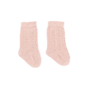 Calze traforate in bambù Nude pink
