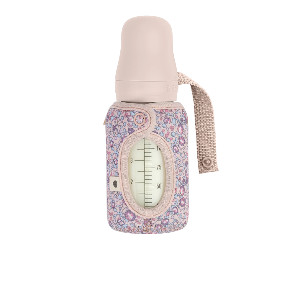 Copribiberon per biberon in vetro 110ml, Liberty Eloise blush - immagine 3